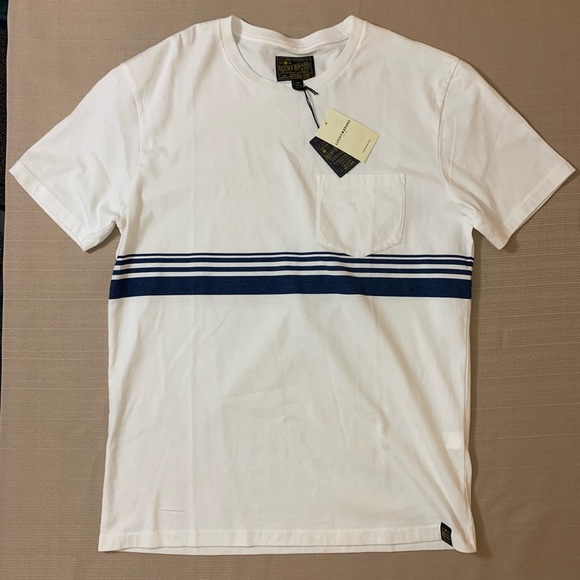 Lucky Brand Other - NWT Lucky Brand Pocket Tee, White with Blue Stripe Lucky Brand Other - NWT Lucky Brand Pocket Tee, White with Blue Stripe